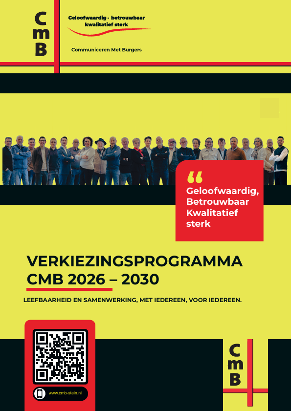CMB verkiezingsprogramma 2026-2030